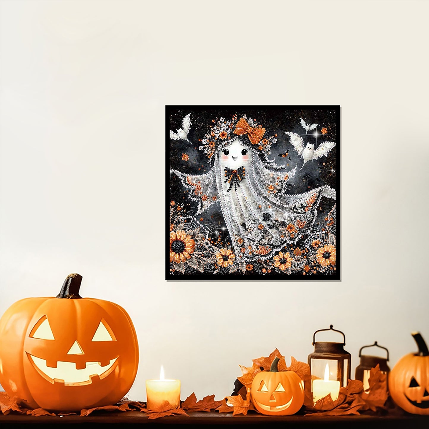 Halloween Ghost - Special Shaped Drill Diamond Painting 30*30CM