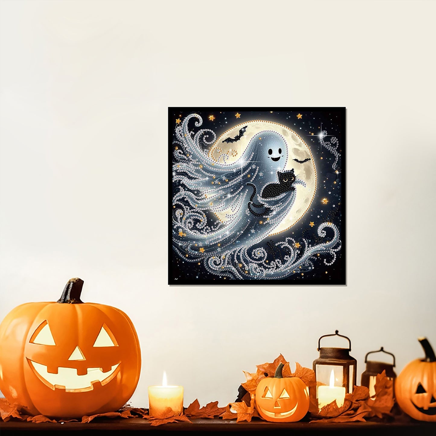 Halloween Ghost - Special Shaped Drill Diamond Painting 30*30CM
