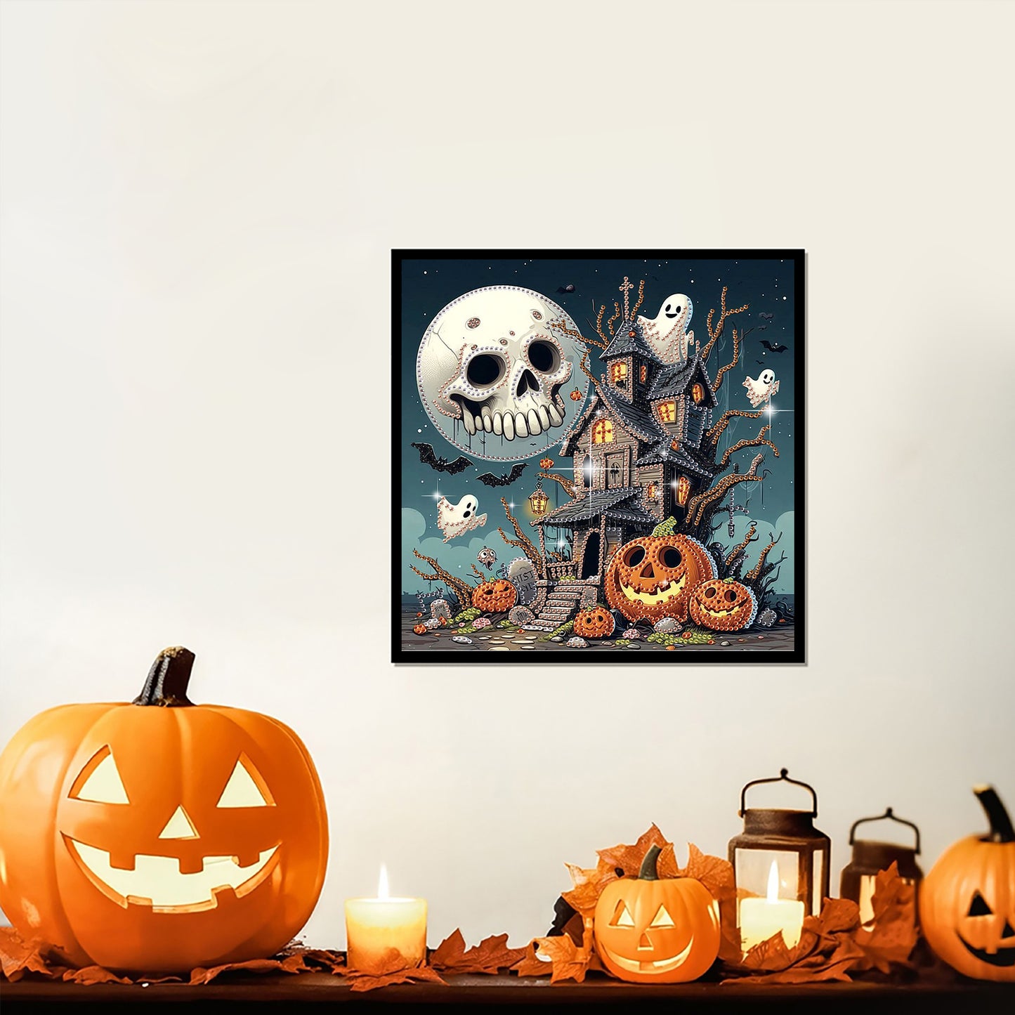 Halloween Spooky House - Special Shaped Drill Diamond Painting 30*30CM