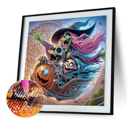Halloween Witch - Special Shaped Drill Diamond Painting 30*30CM