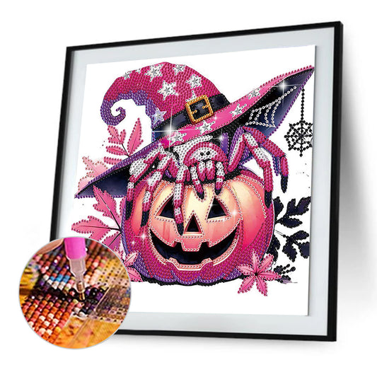 Halloween Pumpkin - Special Shaped Drill Diamond Painting 30*30CM