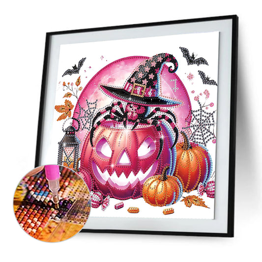 Halloween Pumpkin - Special Shaped Drill Diamond Painting 30*30CM