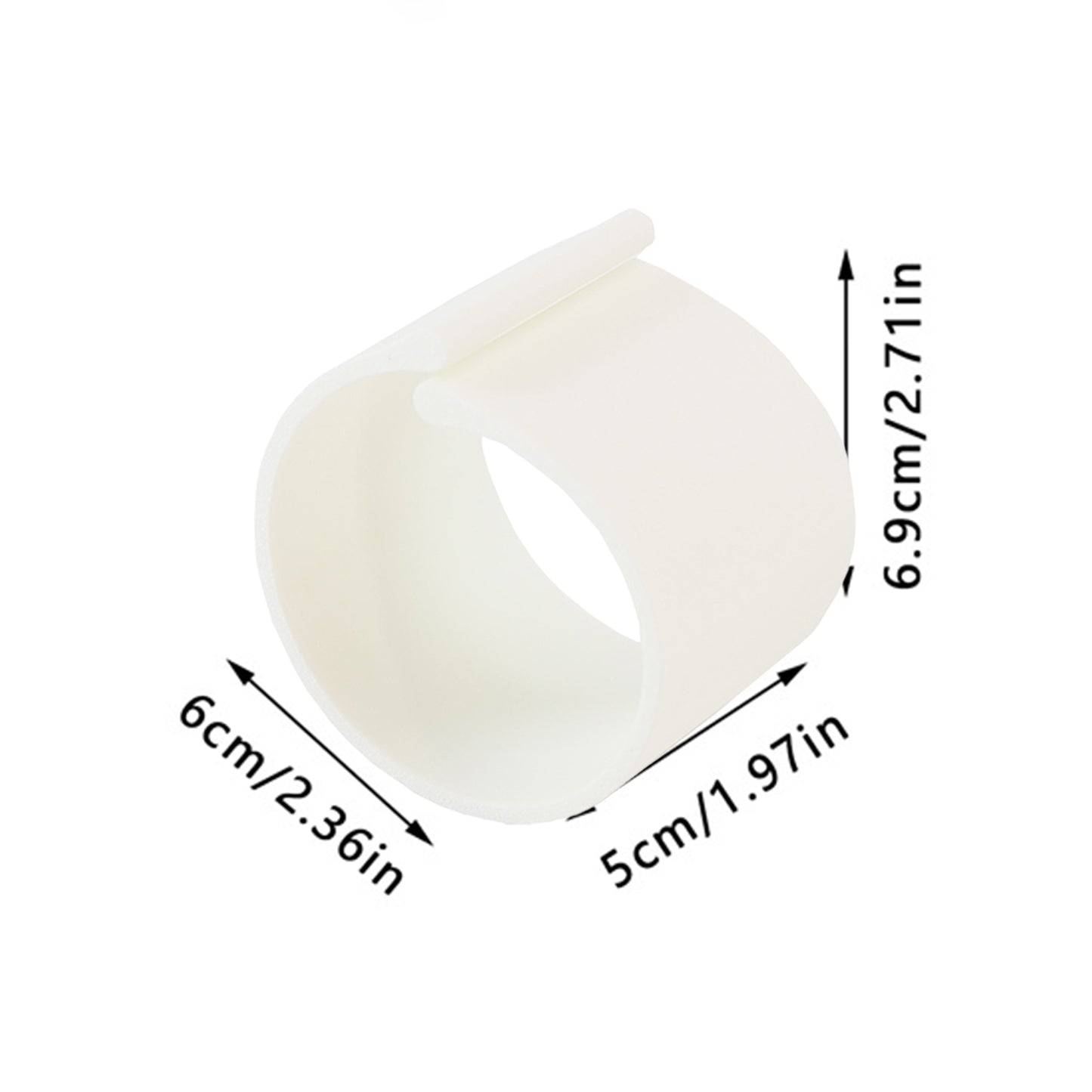 Diamond Painting Canvas Roll Holder for Diamond Art Fabric Crafts (5pcs S White)