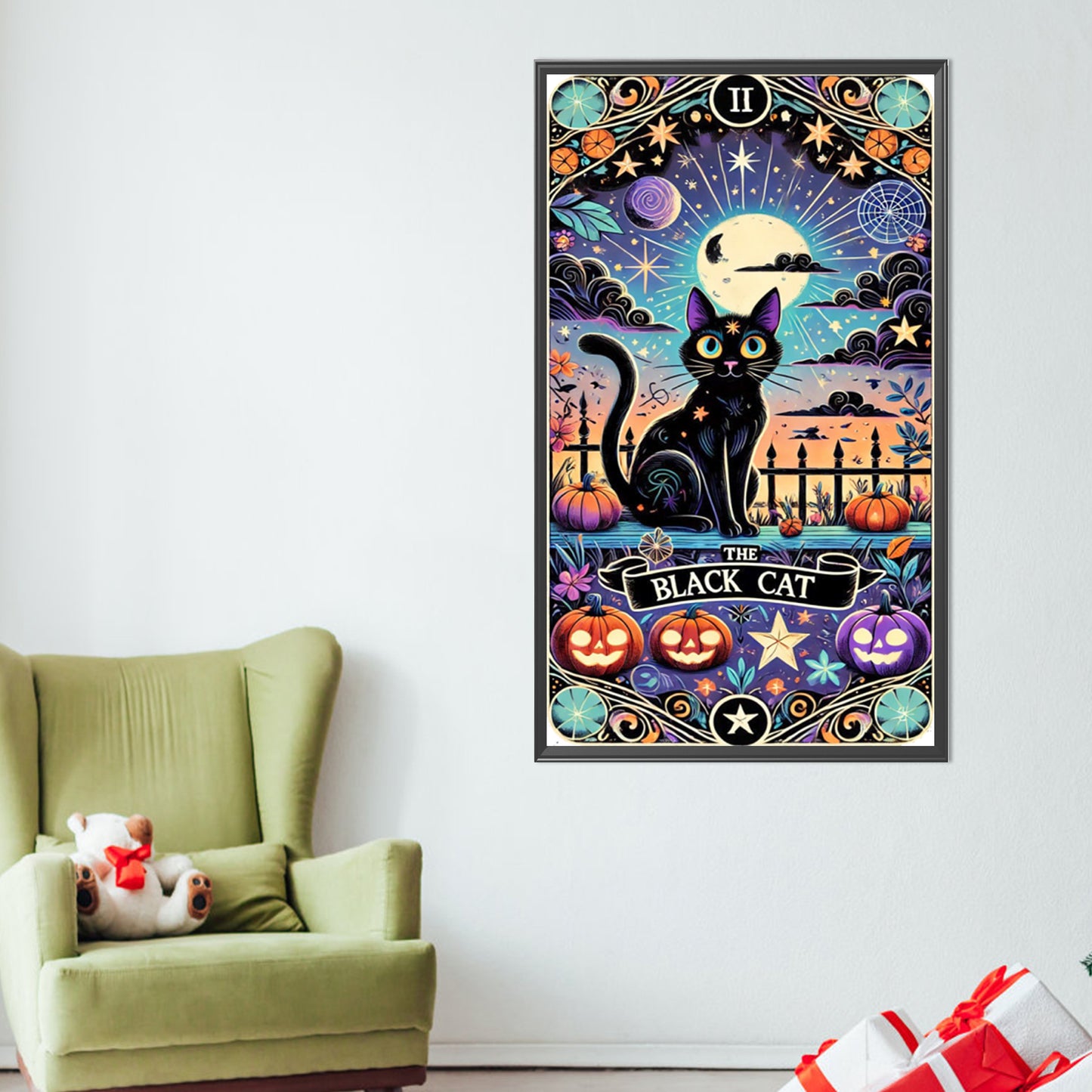 Black Cat - Partial AB Full Round Drill Diamond Painting 40*70CM
