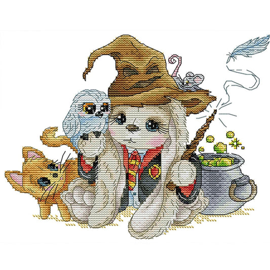 Rabbit - Harry Potter - 14CT Stamped Cross Stitch 27*22CM (Joy Sunday)