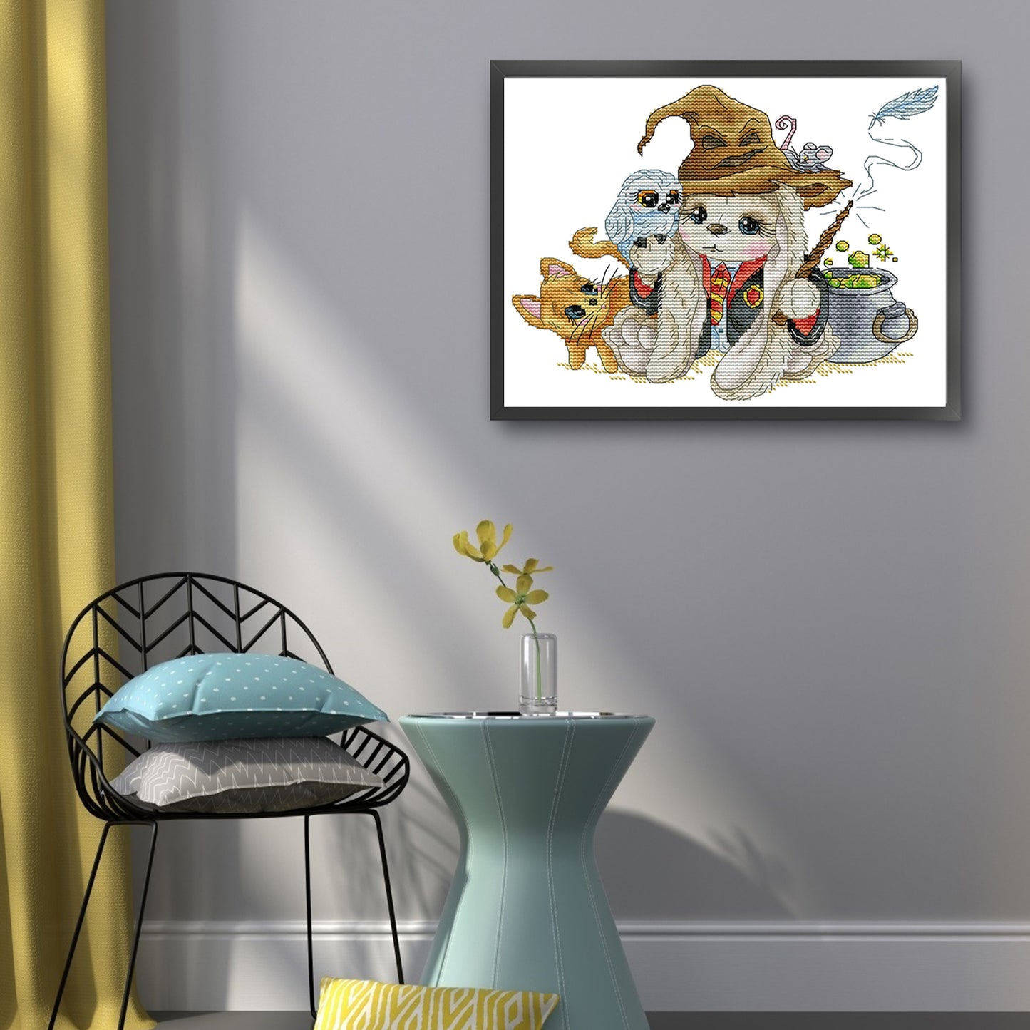 Rabbit - Harry Potter - 14CT Stamped Cross Stitch 27*22CM (Joy Sunday)