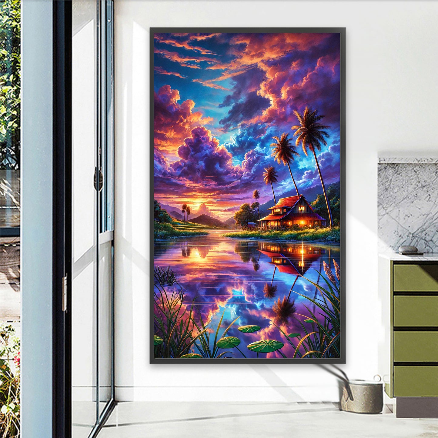 Landscape - Full Round Drill Diamond Painting 40*70CM