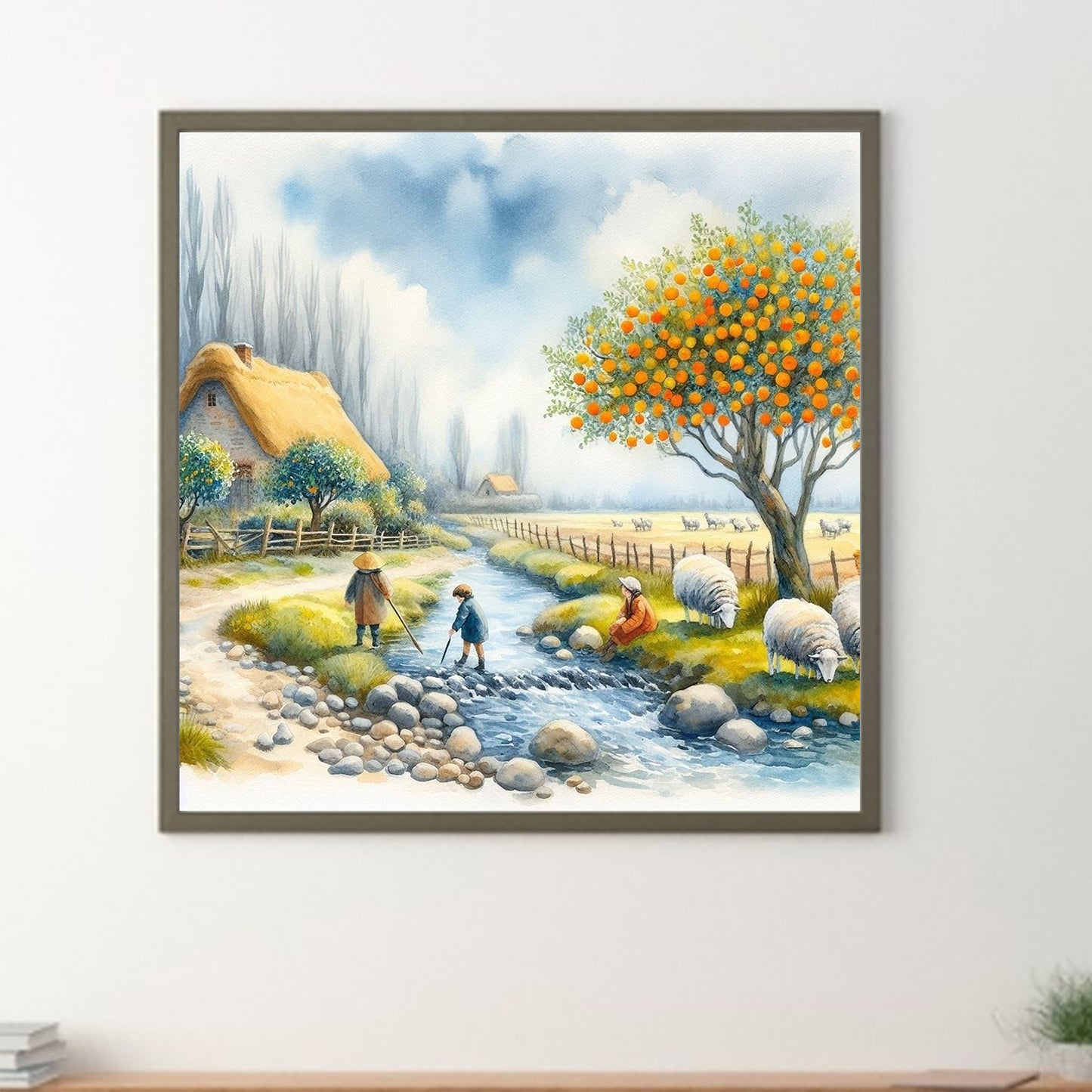 Country Creek - Full Round Drill Diamond Painting 40*40CM