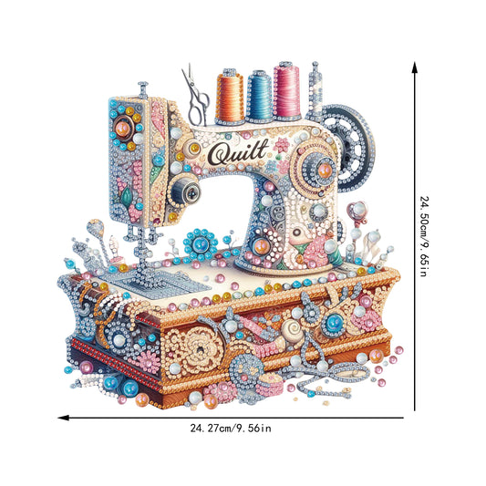 2D Flat Acrylic Stitch Machine DIY Desktop Diamond Art Kits for Adults Beginner