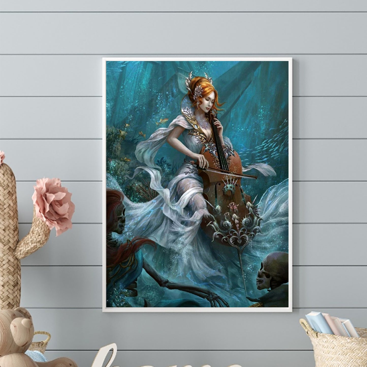 Mermaid - Full Round Drill Diamond Painting 30*40CM