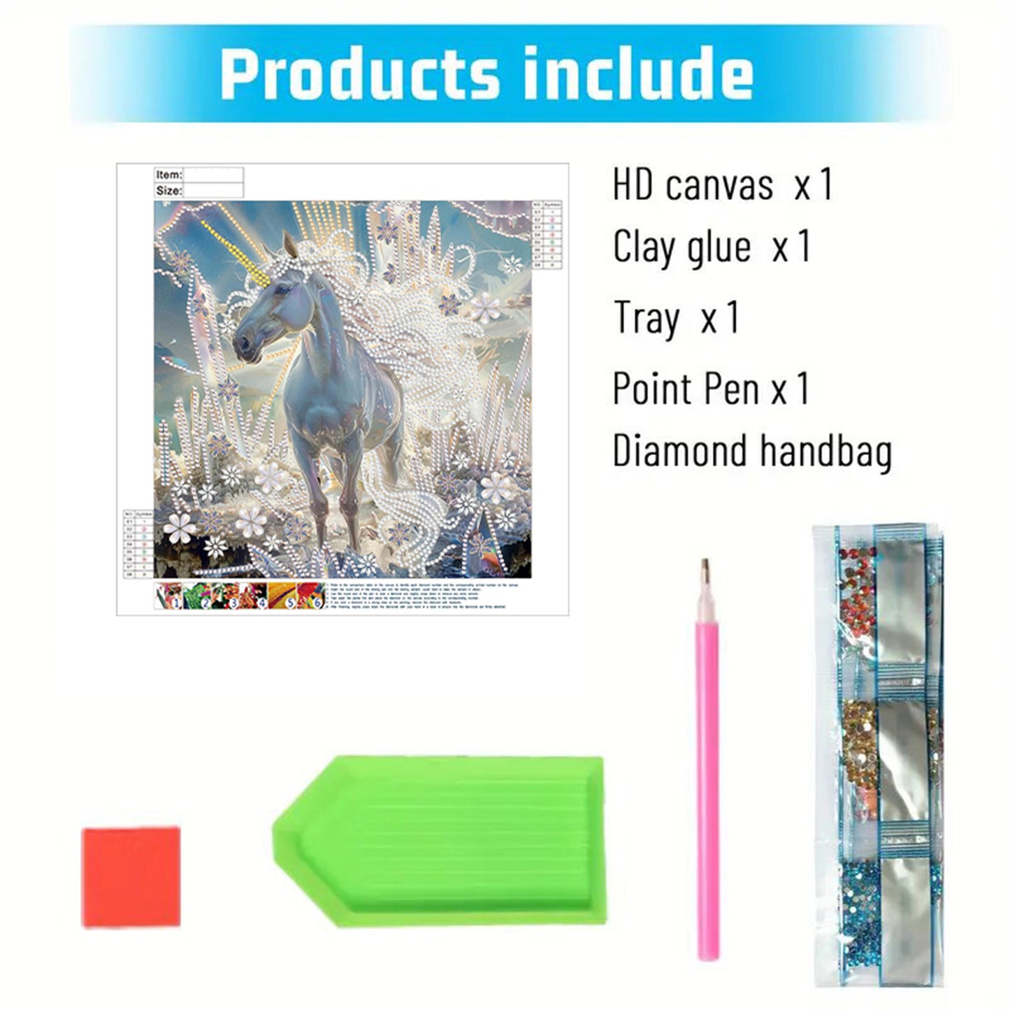 Unicorn - Special Shaped Drill Diamond Painting 30*30CM