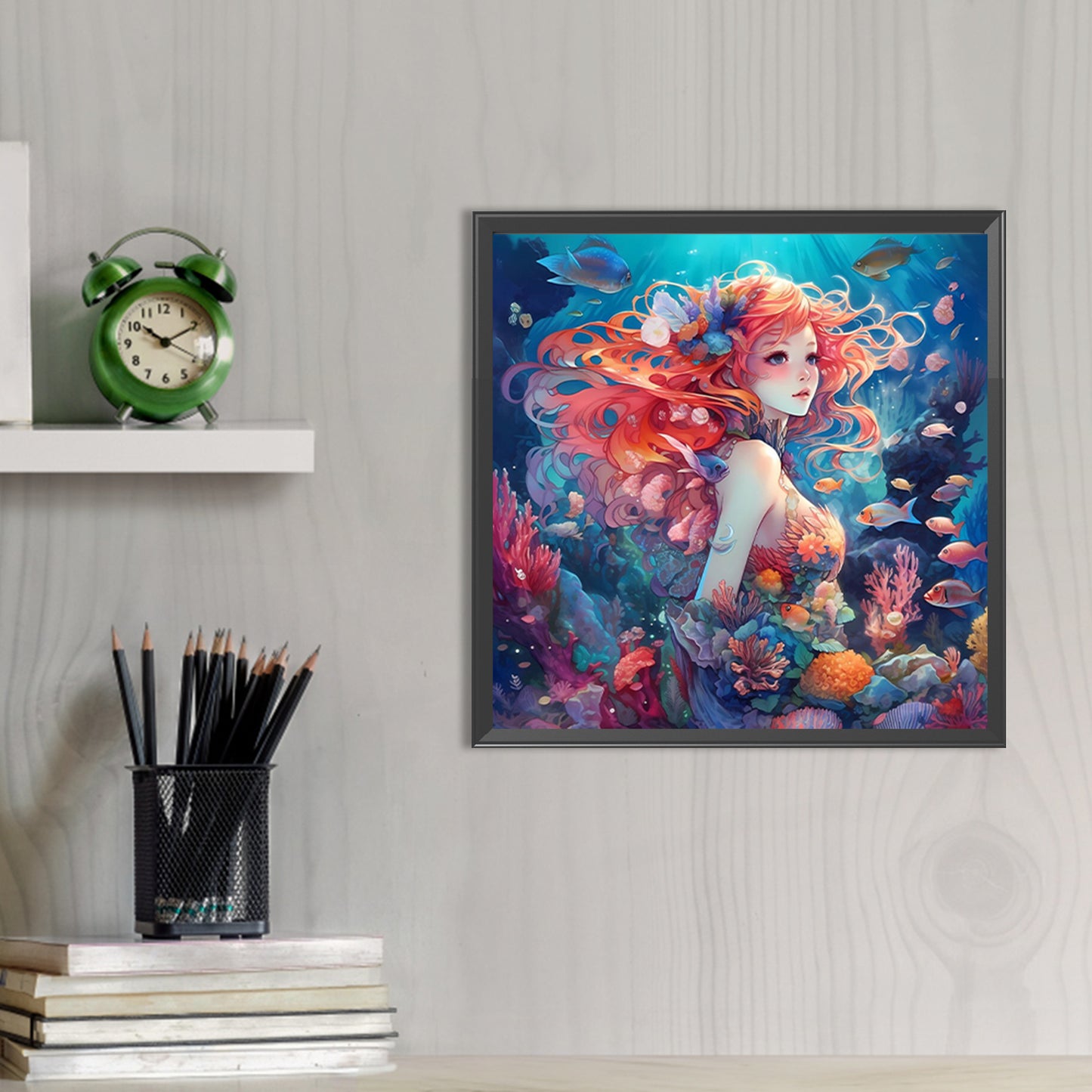 Underwater Beauty - Partial AB Round Drill Diamond Painting 40*40CM