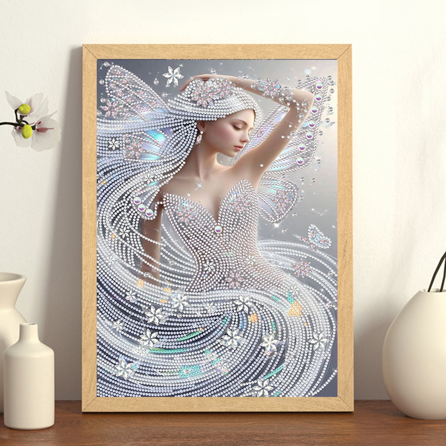 Wind Fairy Beauty - Special Shaped Drill Diamond Painting 30*40CM
