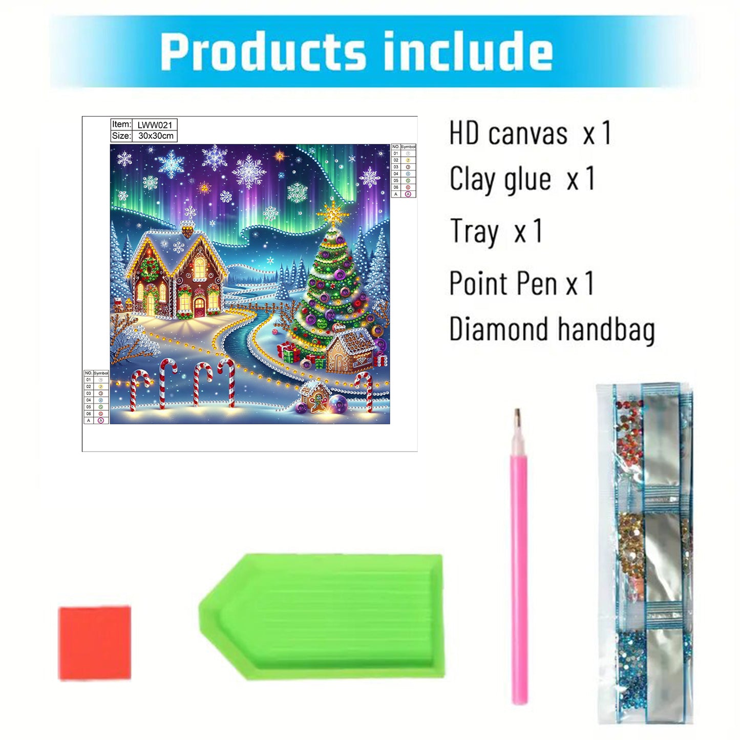 Christmas House - Special Shaped Drill Diamond Painting 30*30CM
