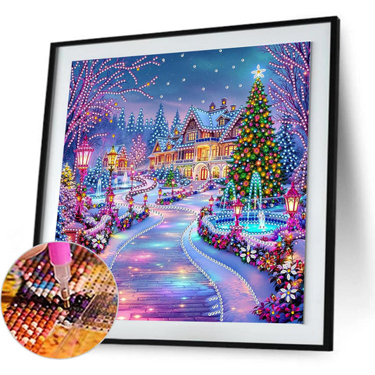 Christmas House - Special Shaped Drill Diamond Painting 30*30CM