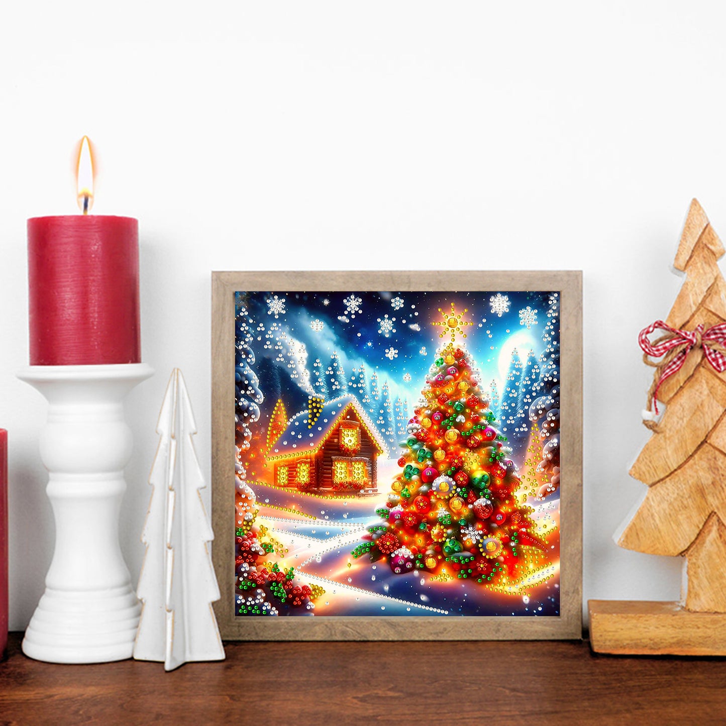 Christmas House - Special Shaped Drill Diamond Painting 30*30CM