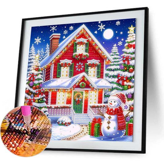 Christmas House - Special Shaped Drill Diamond Painting 30*30CM