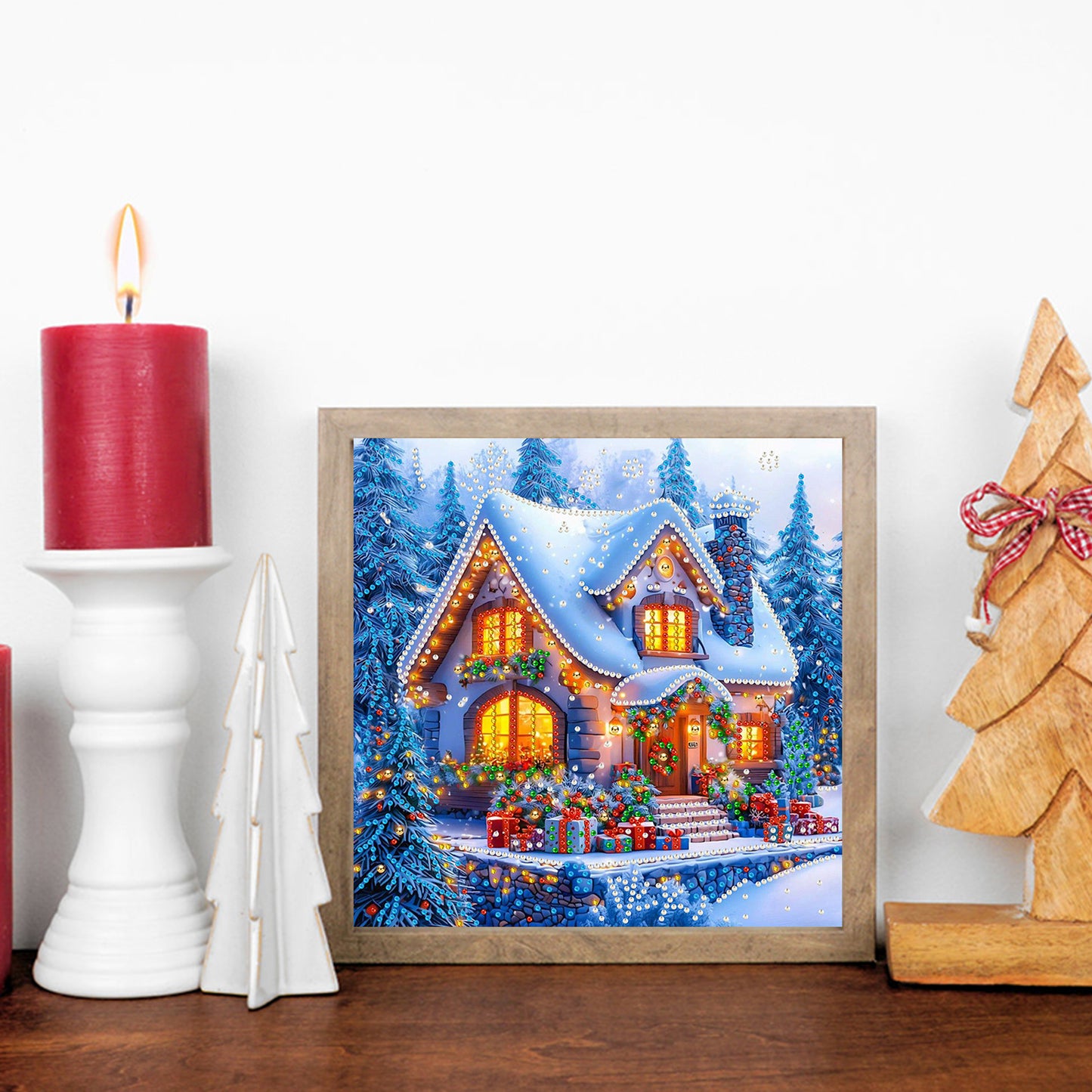 Christmas House - Special Shaped Drill Diamond Painting 30*30CM