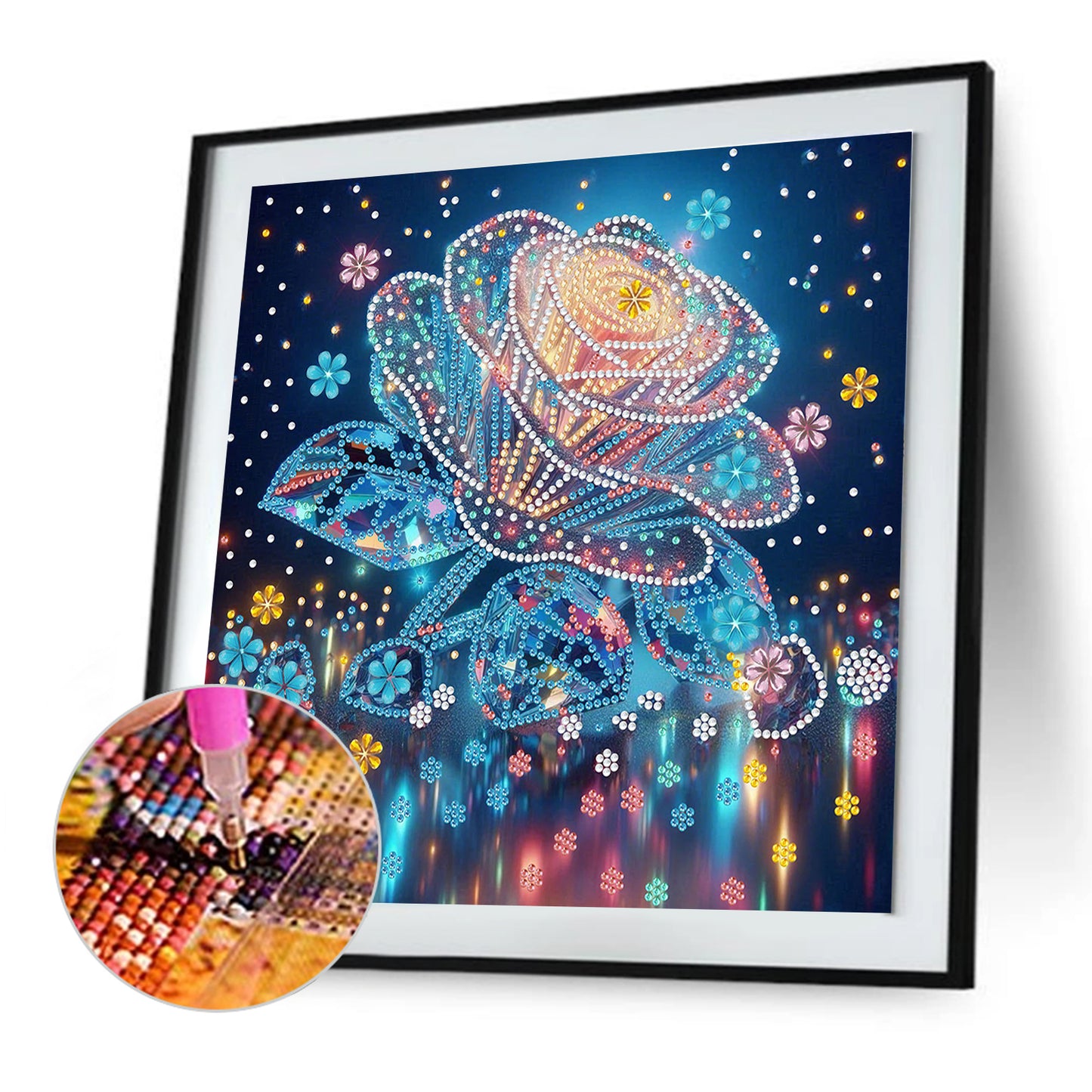 Dream Flower - Special Shaped Drill Diamond Painting 30*30CM