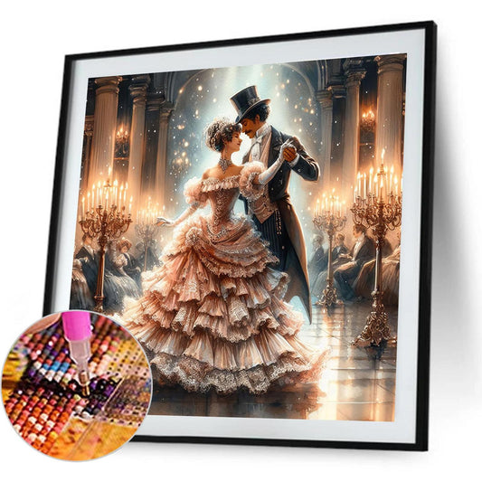 Vintage Dance Partners - Full Round Drill Diamond Painting 40*40CM