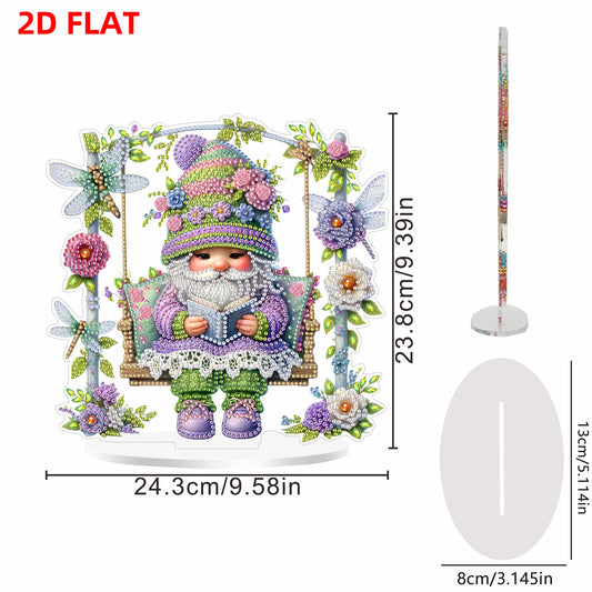 Goblin DIY 2D Flat Print Acrylic Desktop Diamond Art Kits 24x22cm Desktop Decor
