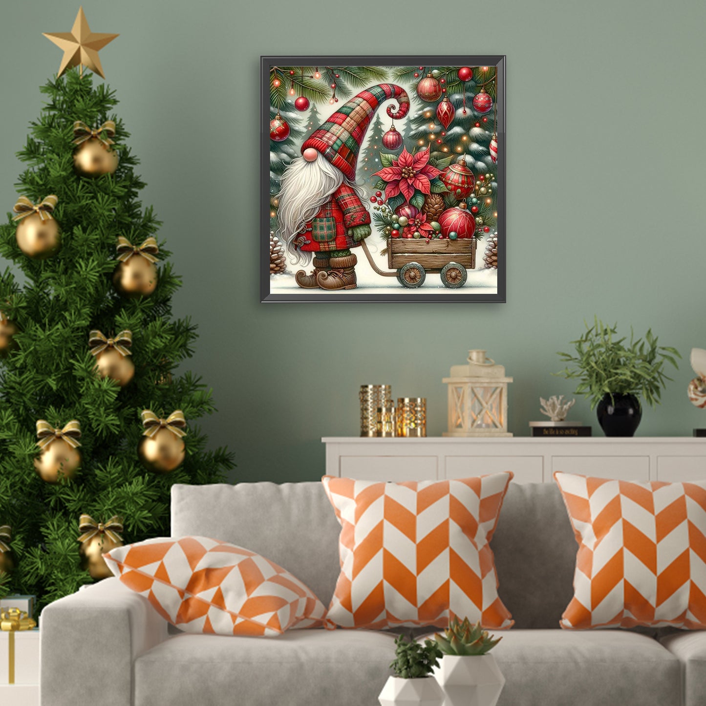 Christmas Elf - Full Square Drill Diamond Painting 40*40CM