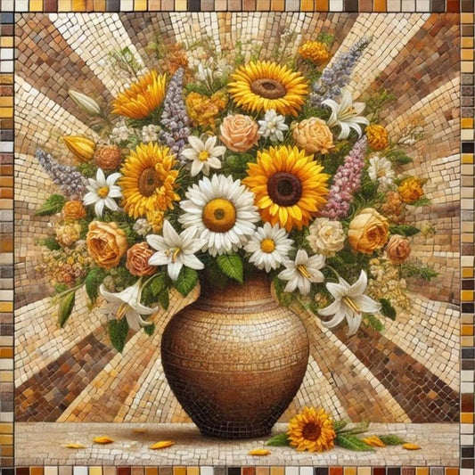 Sunflower - Full Square Drill Diamond Painting 40*40CM