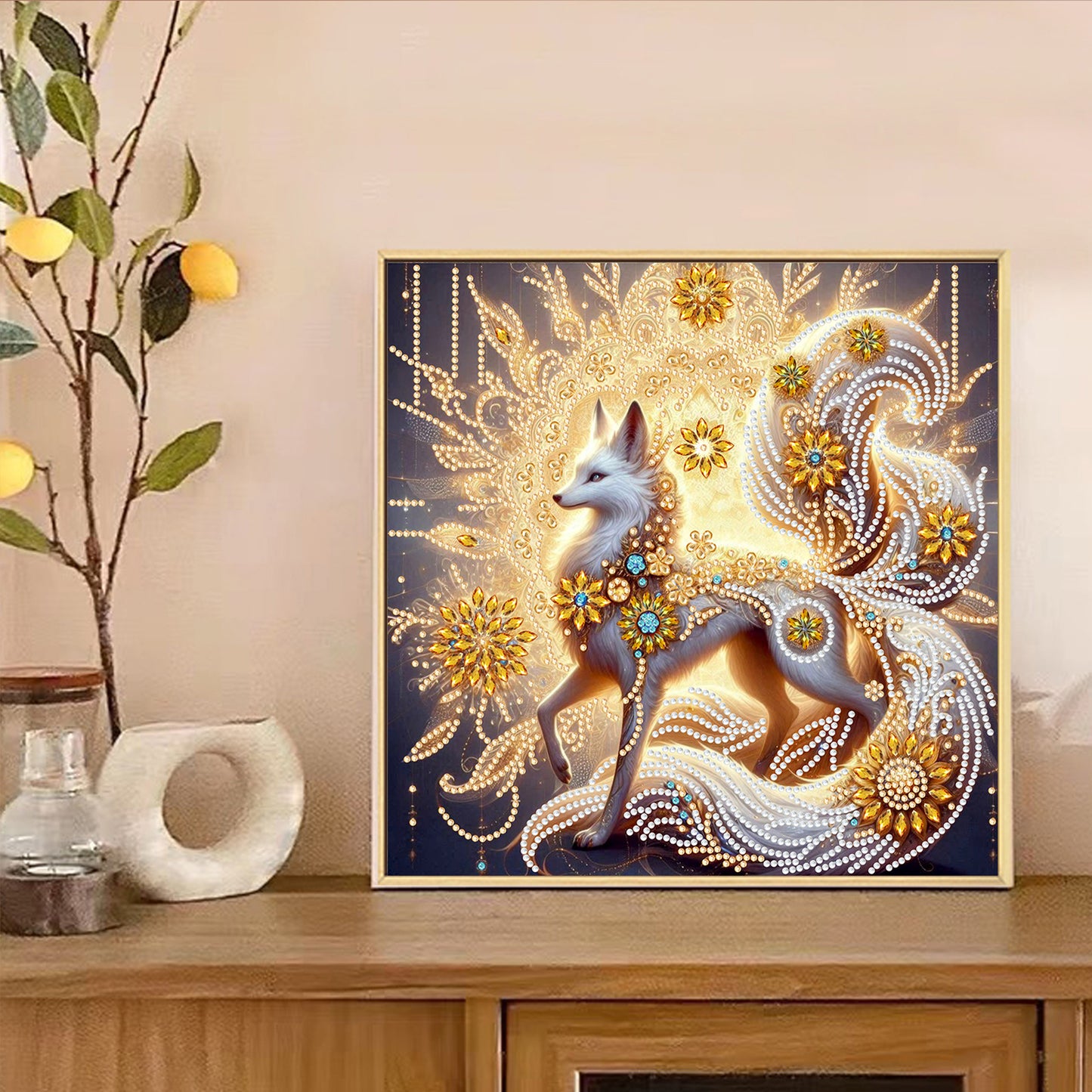 Glamour Fox - Special Shaped Drill Diamond Painting 30*30CM