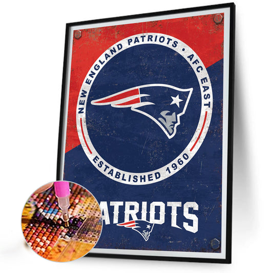 Patriots - Full Round Drill Diamond Painting 40*50CM