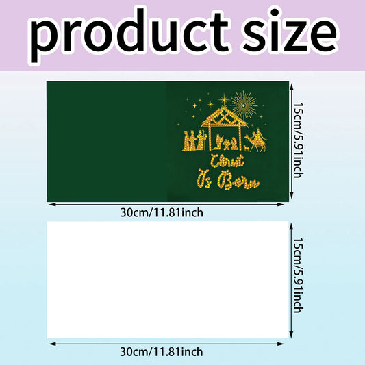 6PCS Worship Theme DIY Diamond Painting Art Greeting Card Set with Envelope