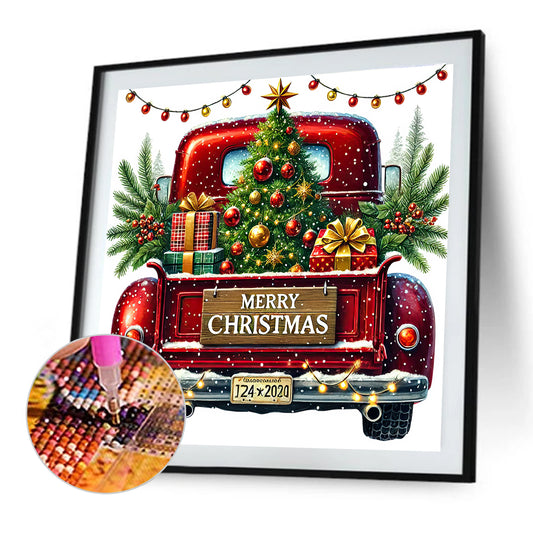 Christmas Carts - Full Round Drill Diamond Painting 40*40CM