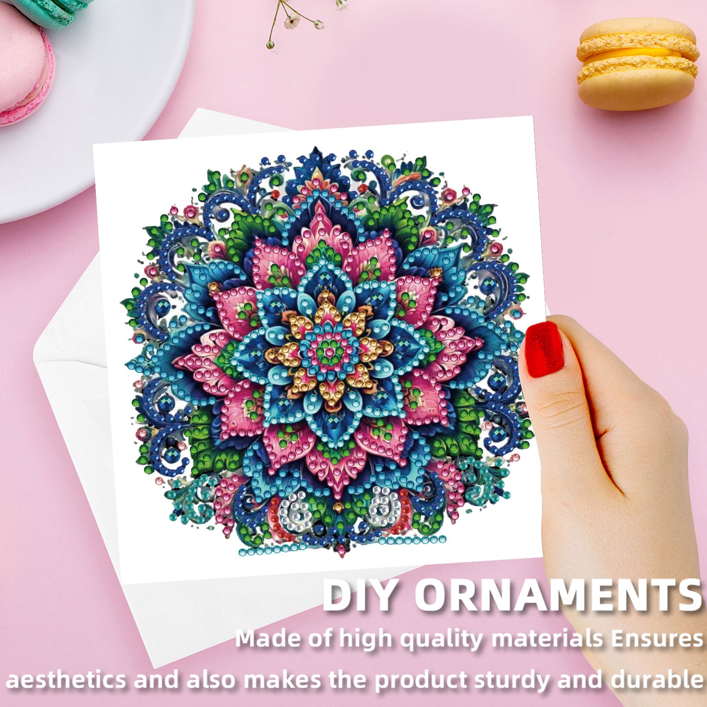 12 Packs Mandala DIY Diamond Painting Greeting Card Kit for Adults Gifts