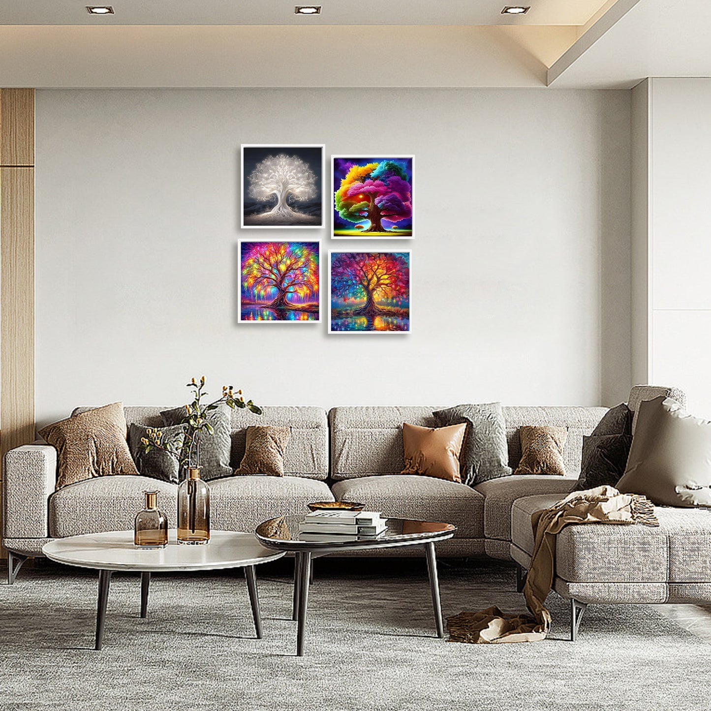 Trees - Full Round Drill Diamond Painting 30*30CM