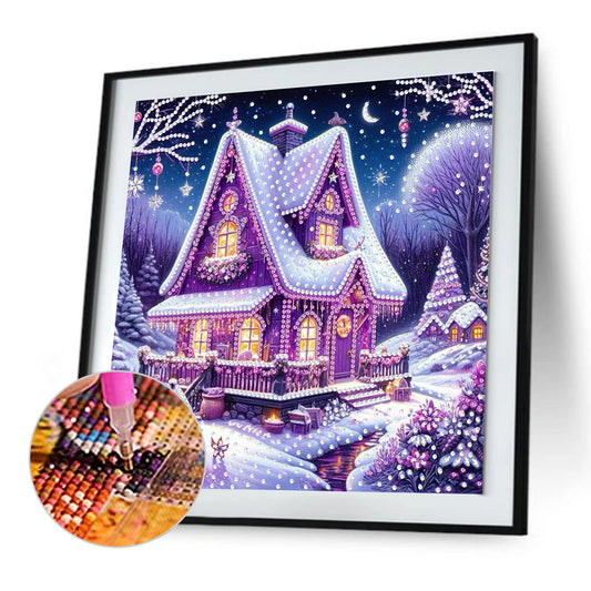 Winter Houses - Special Shaped Drill Diamond Painting 30*30CM