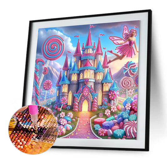 Houses And Castles - Special Shaped Drill Diamond Painting 30*30CM