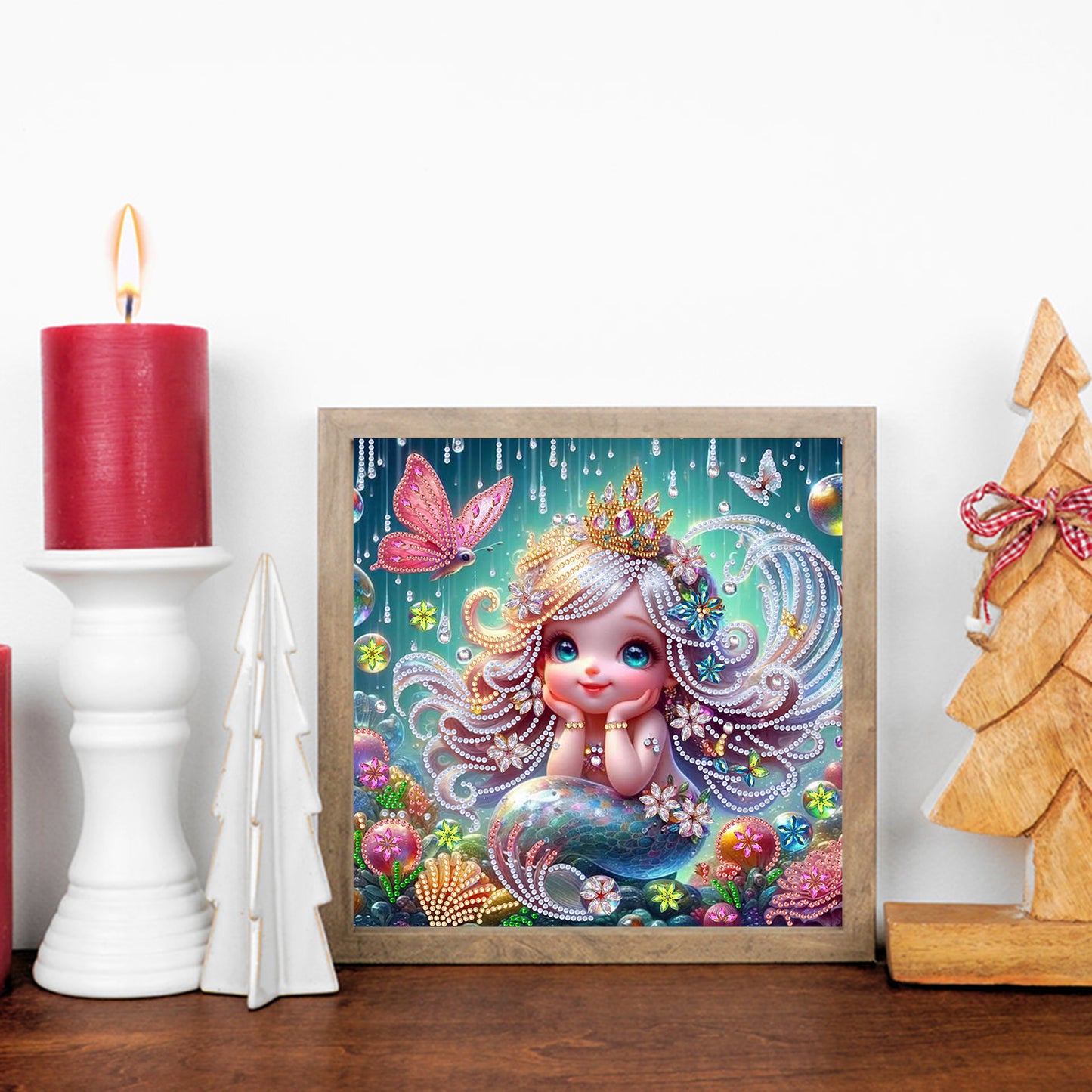 Mermaid Fairy Girl - Special Shaped Drill Diamond Painting 30*30CM