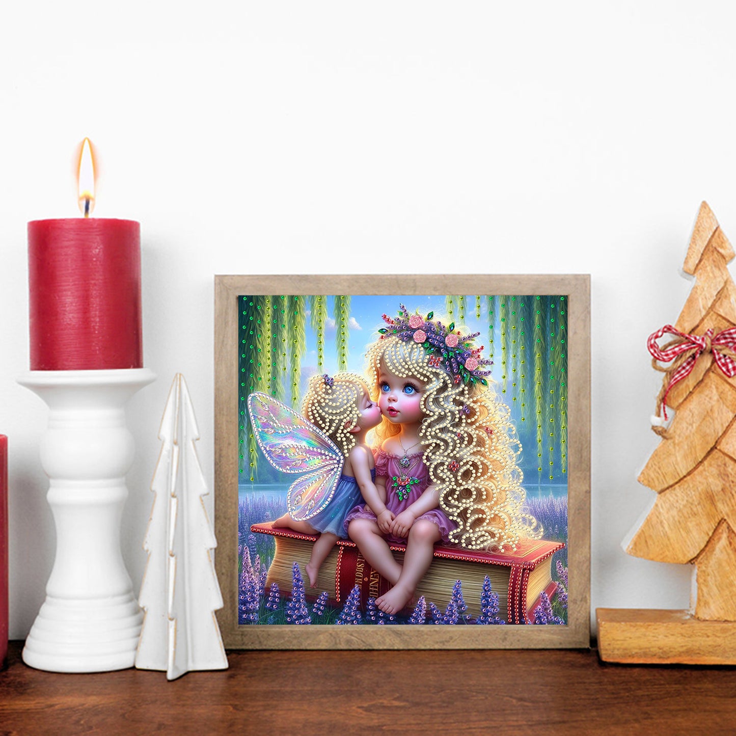 Lavender Fairy Girl - Special Shaped Drill Diamond Painting 30*30CM