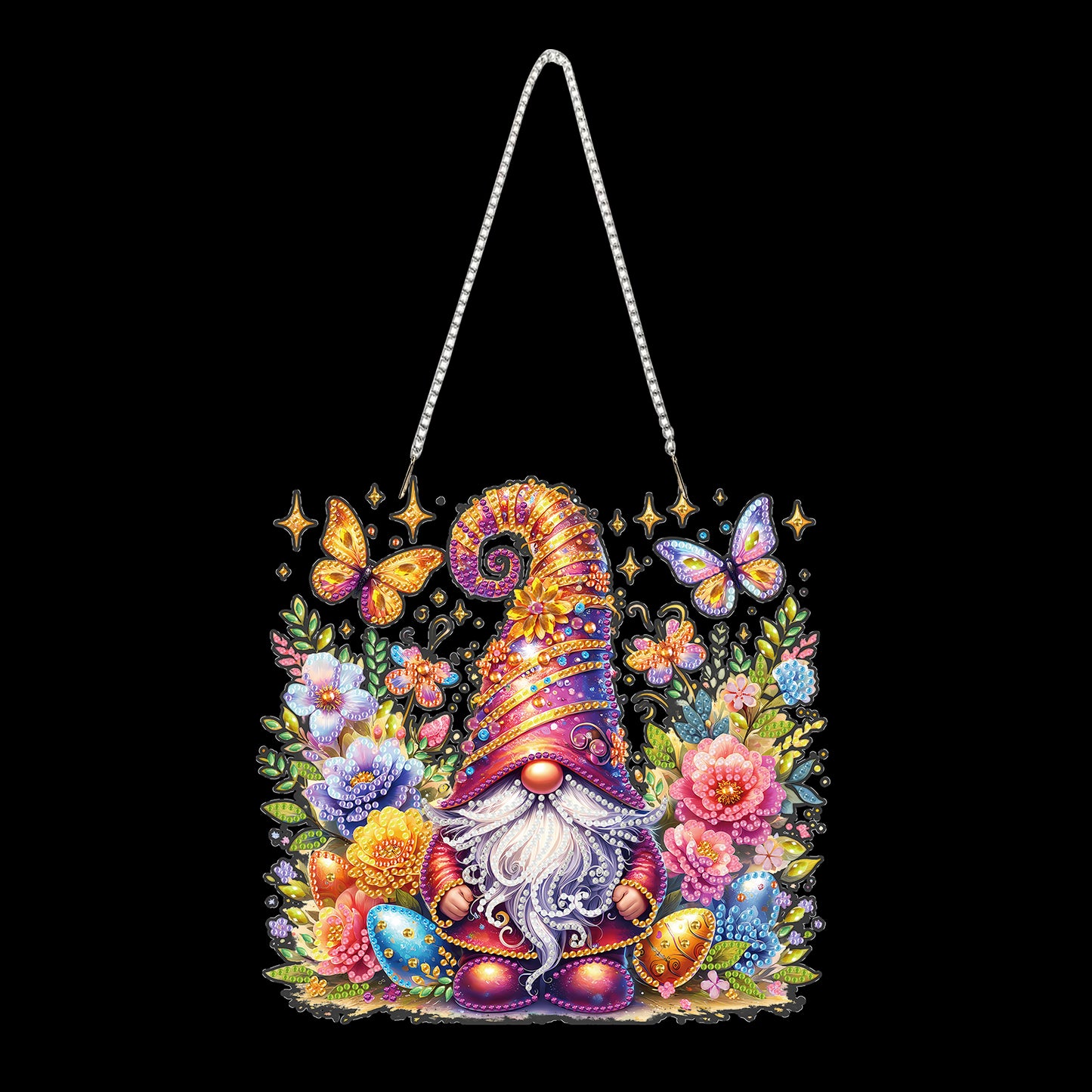 Butterfly Gnome 2D Flat DIY Special Shape Hanging Diamond Art Kits Wall Decor