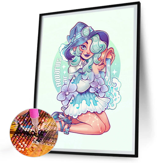 Witch - Full Round Drill Diamond Painting 30*40CM