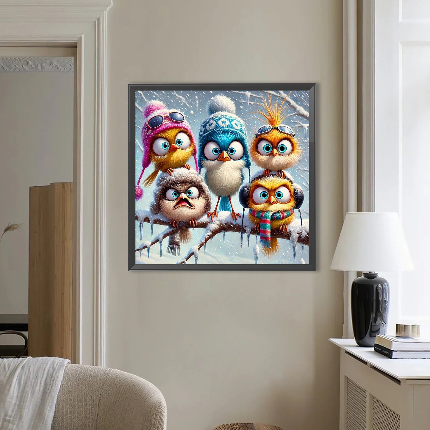 Bird - Full Round Drill Diamond Painting 50*50CM