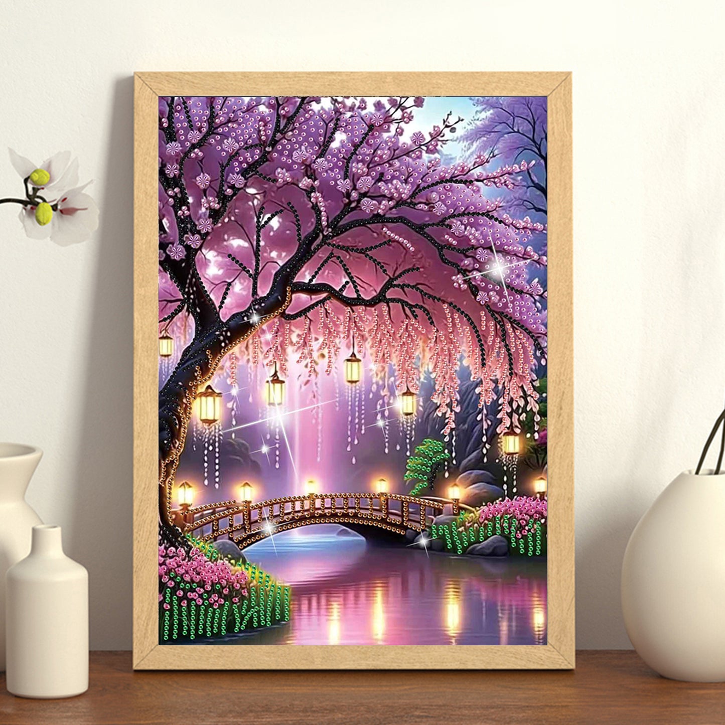 Lake Arch Bridge - Special Shaped Drill Diamond Painting 30*40CM