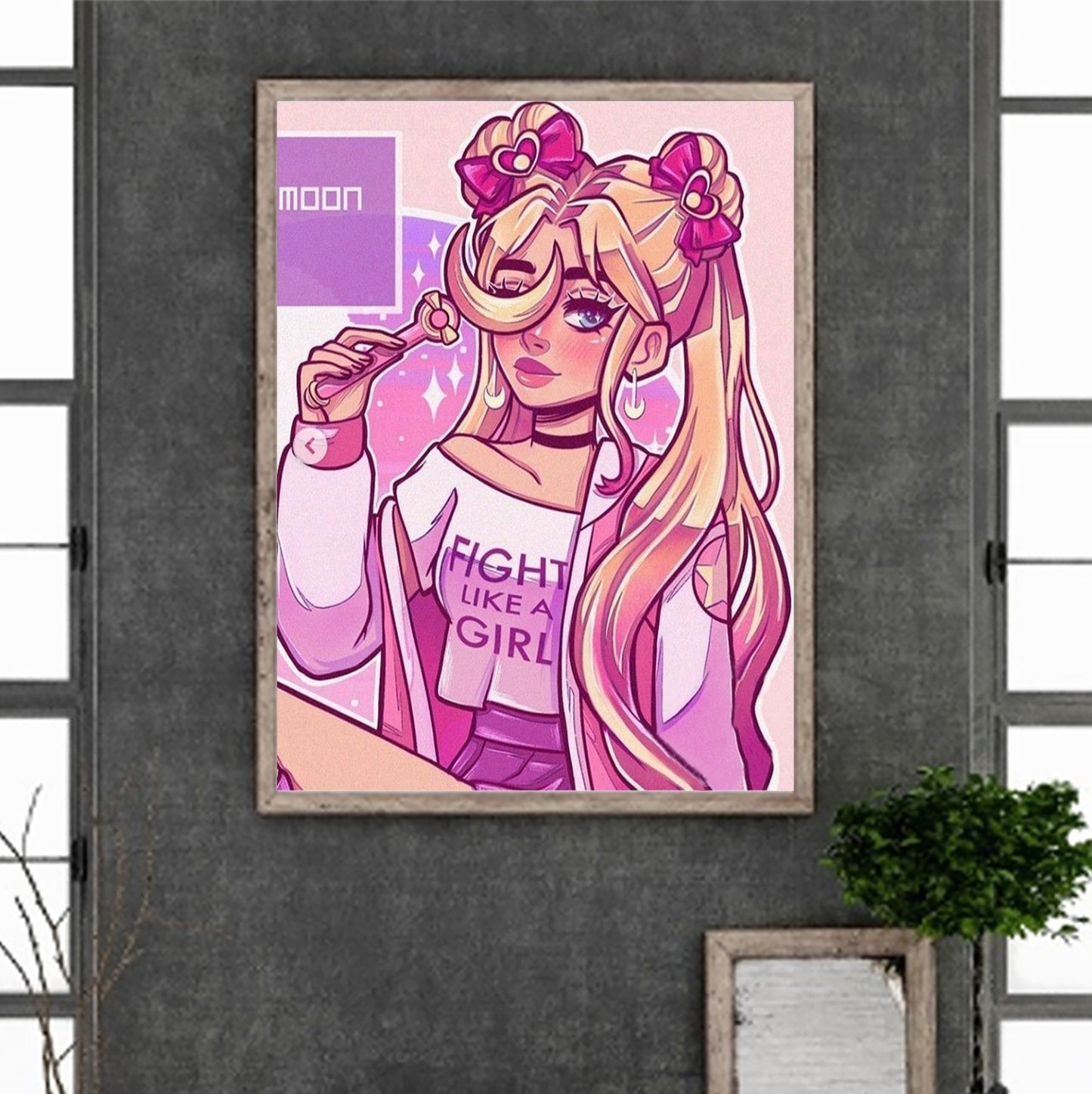 Cartoon Girl - Full Round Drill Diamond Painting 30*40CM