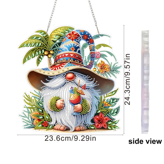 Summer 2D Flat DIY Acrylic Diamond Art Paintings Pendant for Home Wall Decor