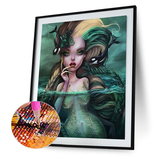 Mermaid - Full Round Drill Diamond Painting 40*50CM