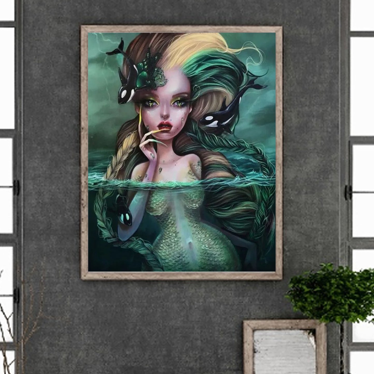 Mermaid - Full Round Drill Diamond Painting 40*50CM