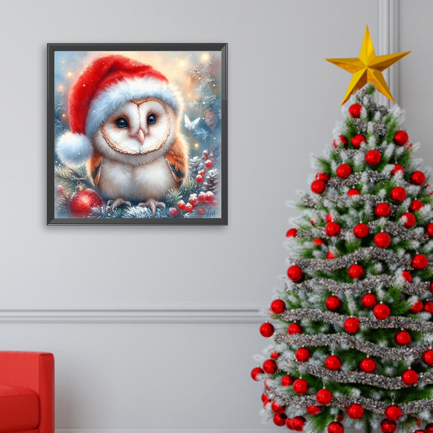 Owl - Full Square Drill Diamond Painting 30*30CM