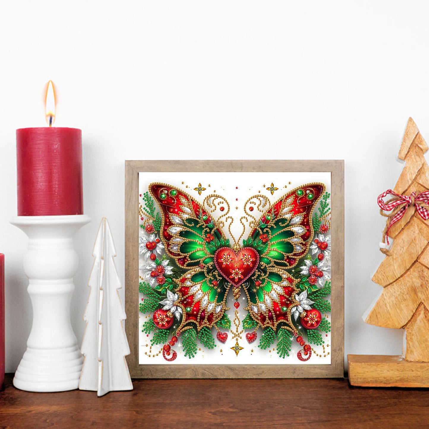 Butterfly Blossom - Special Shaped Drill Diamond Painting 30*30CM