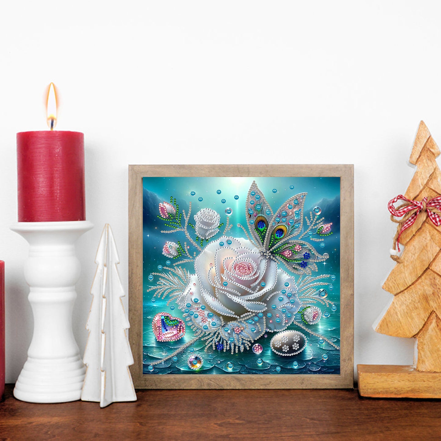 Butterfly Blossom - Special Shaped Drill Diamond Painting 30*30CM