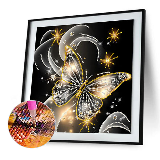 Dream Butterfly - Special Shaped Drill Diamond Painting 30*30CM