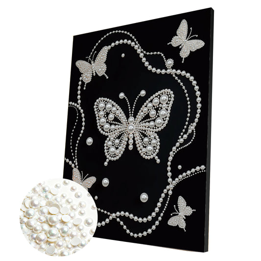 Butterfly - DIY Pearl Gem Art Diamond Painting Kits With Framefor Home Decor -30x40cm